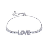 Adjustable Love Bracelet With Cubic Zirconia