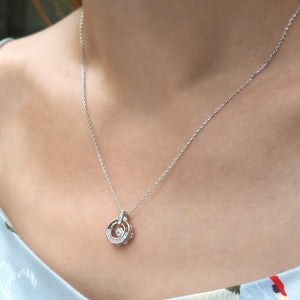 Silver Necklace With Cubic Zirconia