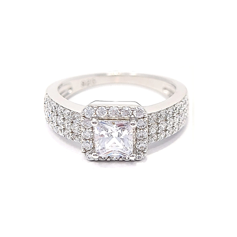 Silver Cubic Zirconia Ring
