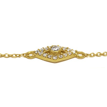 Load image into Gallery viewer, Gold Plated Bracelet With White Zircon