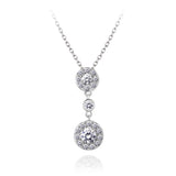 Silver Necklace With Cubic Zirconia