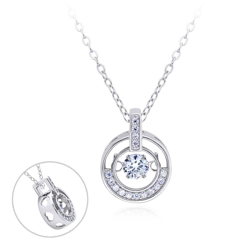 Silver Necklace With Cubic Zirconia