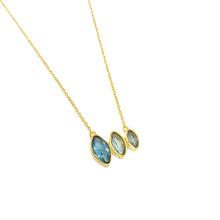 Charger l&#39;image dans la galerie, Gold Plated Apatite Pendant Necklace