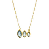 Gold Plated Apatite Pendant Necklace