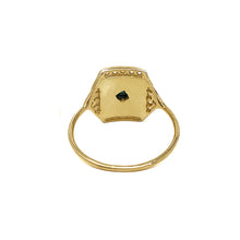 Charger l&#39;image dans la galerie, Gold Plated Turquoise And White Zircon Ring With Enamel Coating
