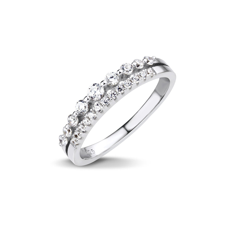 Silver Ring With Cubic Zirconia