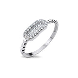 Silver Ring With Cubic Zirconia