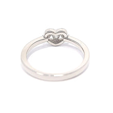 Load image into Gallery viewer, Silver Heartbeat Clear Cubic Zirconia Ring