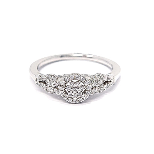 Silver Clear Cubic Zirconia Ring