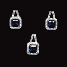 Load image into Gallery viewer, Silver Pendant Earrings Set With Cubic Zirconia